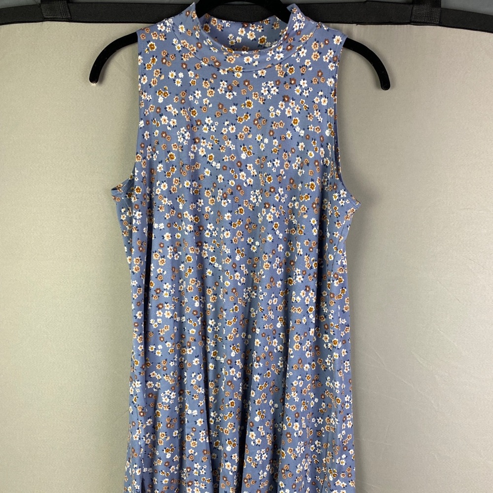 Blue floral dress